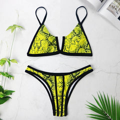 Sexy Bandeau Bikinis New V Neck Bikini Swimsuits Push Up Swimwear