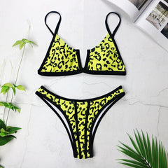 Sexy Bandeau Bikinis New V Neck Bikini Swimsuits Push Up Swimwear