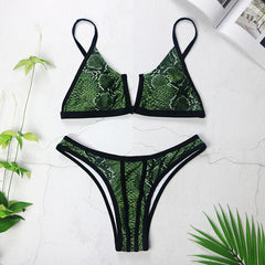 Sexy Bandeau Bikinis New V Neck Bikini Swimsuits Push Up Swimwear
