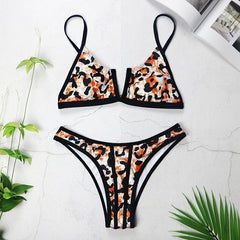 Sexy Bandeau Bikinis New V Neck Bikini Swimsuits Push Up Swimwear