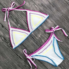 New Sexy Bikinis Women Swimwear Push Up Swimsuit Halter Top Bikini