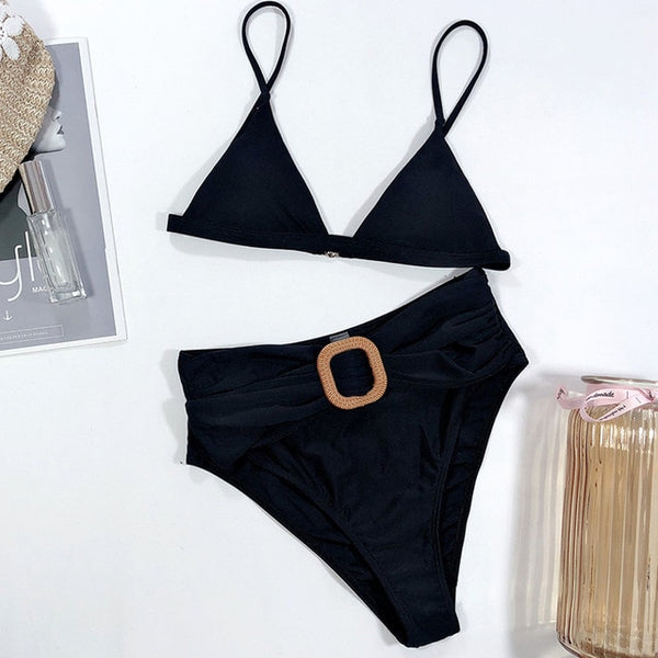 Women Blue Swimwear Sexy Push Up One Piece Swimsuit