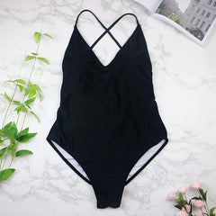 women Swimwear Sexy high cut one piece swimsuit Backless swim suit