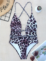 women Swimwear Sexy high cut one piece swimsuit Backless swim suit