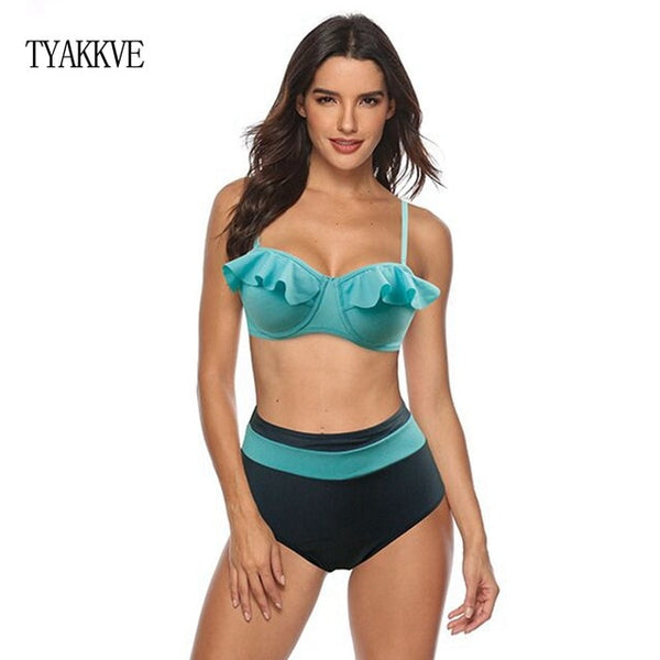 Sexy Bikini Set Swimwear Women Print Swimsuit Push Up