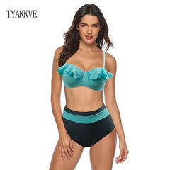 Sexy Bikini Set Swimwear Women Print Swimsuit Push Up