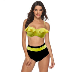 Sexy Bikini Set Swimwear Women Print Swimsuit Push Up
