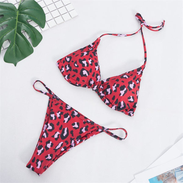 9 Colors Solid Bikini Set Sexy Push Up Swimwear Women Brazilian