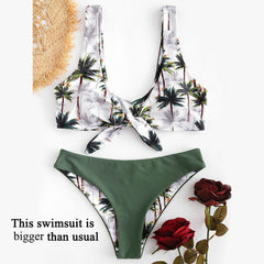 Bikin Bandeau swimwear women push up swimsuit female Cactus Print