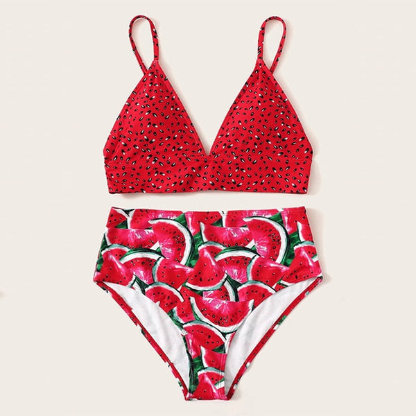 Bikin Bandeau swimwear women push up swimsuit female Cactus Print